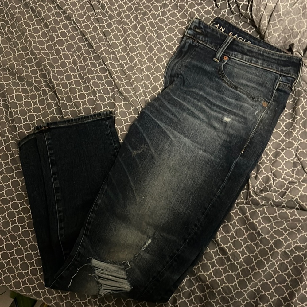 👖🍂 American Eagle Airflex Skinny Jeans size 34x30 EUC